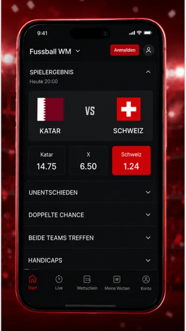 World Cup Bet: Schweiz Screenshot
